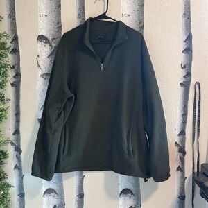 Green Quarter Zip Pullover